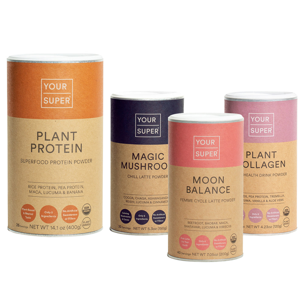 Moon Flow Bundle - Plant Protein, Magic Mushroom, Moon Balance, Plant Collagen